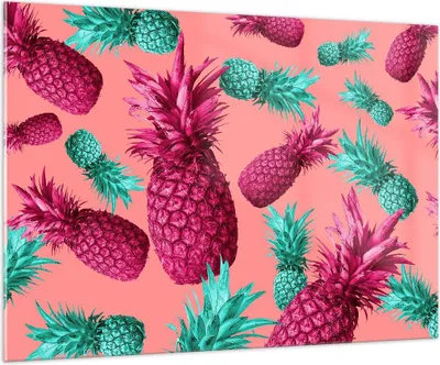 Produktbild von Bilder auf glas - Ananas Obst Saft - 100x70cm - Glasbilder - Wandbilder - Kunstdruck - zum Aufhängen bereit - Wanddekoration aus Glas - Glas Bilder - Wandbild auf Glas - Einteilig - GAA100x70-4031
