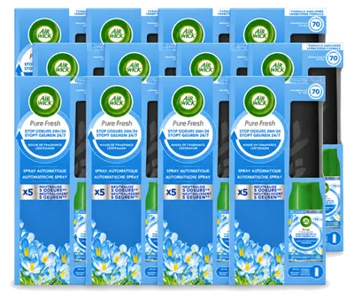 Imagen del producto de 12 unidades de kit de inicio Air Wick Freshmatic - Brisa de primavera - 250 ml - Paquete económico