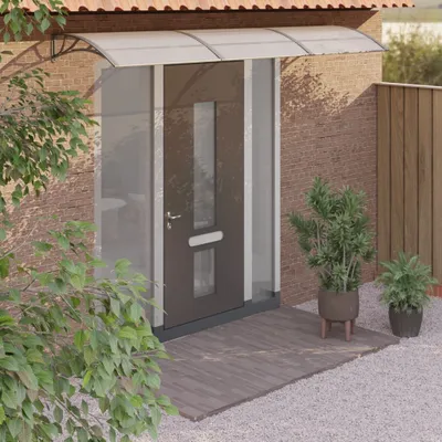 Obrázok produktu pre Vchodová strieška sivá 300x75 cm polykarbonát