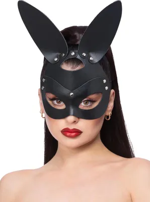 Produktbild von Fever - Kaninchen-Maske, Kunststoff SM3567 (Einheitsgröße) (Schwarz)