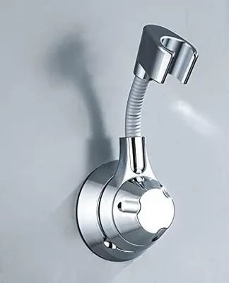 Produktbild von Handbrause Halterung, 360° Verstellbarer Brausehalter Starke Paste Duschkopfhalterung Kein Bohren, Universell Brausehalter, Wandhalterung, ABS-Kunststoff