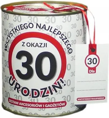 Zdjęcie produktu dla konserwa z okazji 30 URODZIN