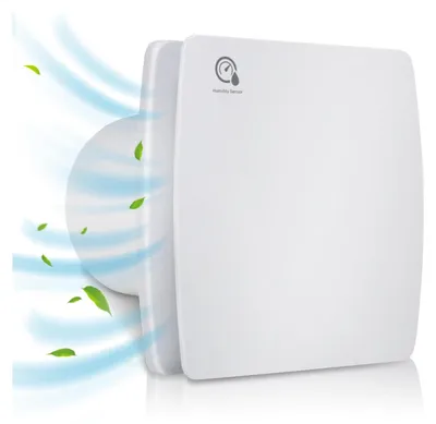 Produktbild von Faziango Badlüfter Lüfter Badventilator Wohnraumlüfter Wandlüfter Wandventilator Ø 150 mm Standard weiß