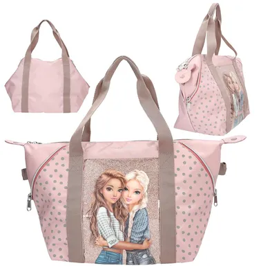 Produktbild von Depesche Sporttasche TOPModel DOTS rosa glitzerndes Polyester