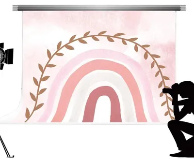 Immagine prodotto di Fotografia di sfondo, rosa, arcobaleno, astratta, in microfibra, dimensioni 3x3 metri, codice prodotto BH1037697