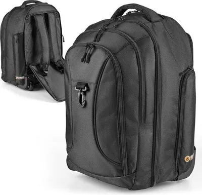 Produktbild von Famanu Handgepäckrucksack mit Trolley-Funktion - Schwarz