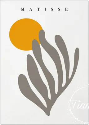 Produktbild von TPFLiving Kunstdruck LW-1209 (OHNE RAHMEN) Poster - Leinwand - Wandbild - Hochauflösender Giclée-Druck, langlebig und hochwertig - Henri Matisse - Abstrakte Blätter und Frauenmotive -  - Größe: 60x80cm