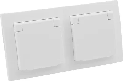 Produktbild von Steckdosen Set McPower Flair "Beginner 2S-IP44", 3-teilig, weiß, matt, IP44