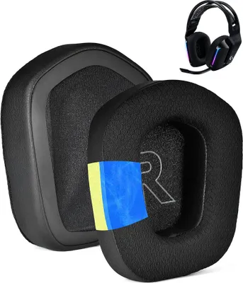 Produktbild von TRADEBIT 2x Ersatz Ohrpolster für Logitech G733 G335 G535 Schwarz Kopfhörer