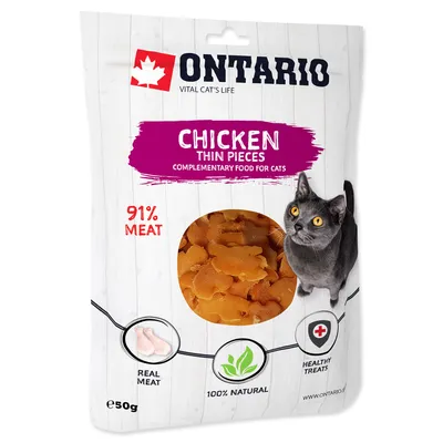 Obrázok produktu pre Pochúťka Ontario kuracie tenké kúsky 50g