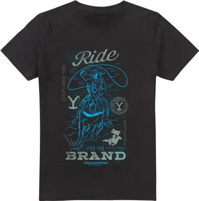 Obrázok produktu pre Yellowstone - Tričko "Ride For The Brand" pre mužov TV13405 (XXL) (čierne)