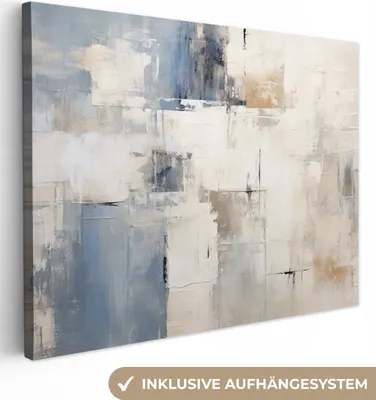 Zdjęcie produktu dla MuchoWow® - Obraz na płótnie - Akwarela - Abstrakcja - sztuka, obraz na ścianę, dekoracja ścienna, obrazy do salonu, 80x60cm