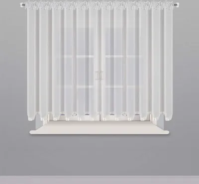 Obrázok produktu pre Hotové záclony Okenná záclona z voálu so skladanou páskou LB-80, 150x600 cm