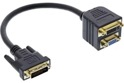 Obrázok produktu pre InLine 17301, DVI-I, DVI-I + VGA (D-Sub), Čierna