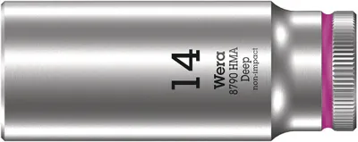 Produktbild von Wera 8790 HMA Deep Steckschlüsseleinsatz mit 1/4'-Antrieb, 14 x 50 mm