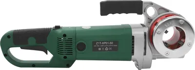 Zdjęcie produktu dla Zestaw elektrycznych gwintowników do rur – przenośna gwintownica – 6 głowic gwintujących – rury o średnicy 1,27–5,08 cm – do stali ocynkowanej i tworzyw sztucznych – ciemnozielony