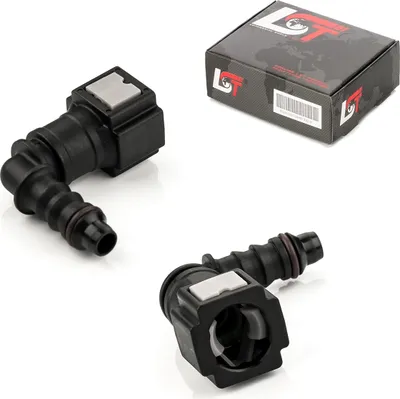 Produktbild von 2x Schnellverschluss Kraftstoffleitung Kupplung L-Stück 6,3x6mm für KIA HYUNDAI