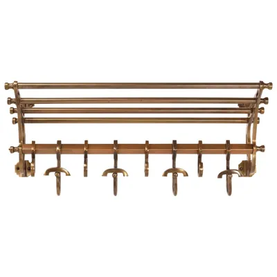 Produktbild von vidaXL Wandgarderobe mit Kleiderhaken Aluminium