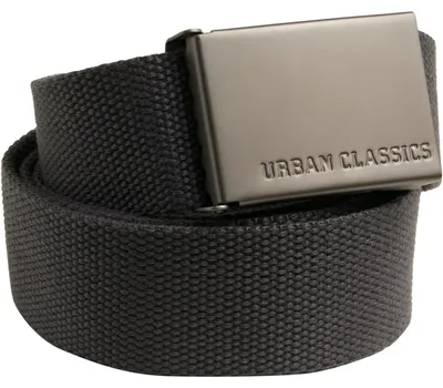 Produktbild von Urban Classics Canvas Belt – Uni Gürtel aus robustem Polyester mit Metallkopp