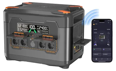 Produktbild von Tragbare Powerstation - X2400 - 3000 W - 2047,5 Wh LiFePO4-Akku - 13 Ausgänge - 10 ms USV - App-Steuerung