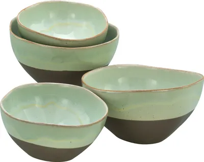 Produktbild von CreaTable, 19669, BasaltSalbei, Bowl 4-tlg, Steinzeug