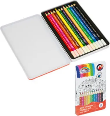 Produktbild von Fiorello Kredki Ołówkowe Super Soft 12 kolorów Metalowe Etui