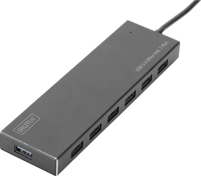 Immagine prodotto di DIGITUS USB-Hub    7-Port 3.0->7xA3.0 m.Netzteil     schwarz