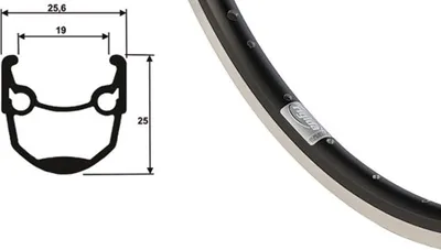 Produktbild von Ryde Felge Andra 10 Felgen Andra 10 19-622 36l sw