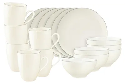 Produktbild von Seltmann Weiden Savona Frühstücksservice 18-teilig Grey Line