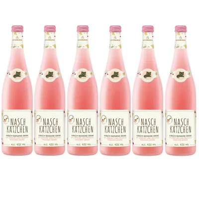 Obrázok produktu pre Naschkätzchen višňa banán s jogurtom ovocný 750ml 6-pack