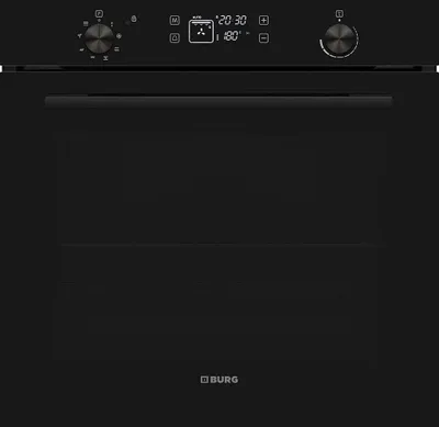 Produktbild von Burg Einbaubackofen BEB8BL.1 Pyrolyse visioTouch Display Kindersicherung 78 Liter Garraum
