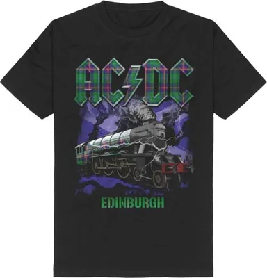 Produktbild von AC/DC T-Shirt Herren Edinburgh schwarz Band-Merch, Bands 100% Baumwolle XXL