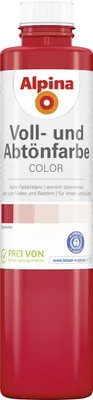 Produktbild von Alpina Color Abtönfarbe fire red seidenmatt 750 ml