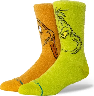Produktbild von Stance Grinch and Max Crew Socken Grün Orange