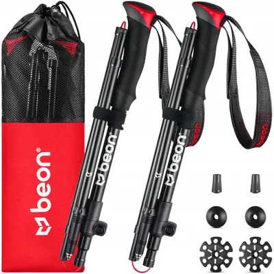 Produktbild von Trekkingstöcke Beon Fold Lite 110-130 cm schwarz
