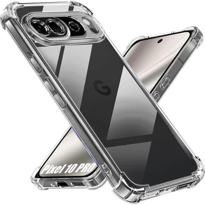 Image de Coque pour Google Pixel 10 Pro - Protection Silicone Anti-Rayures Antichoc Coins Renforcés Transparent