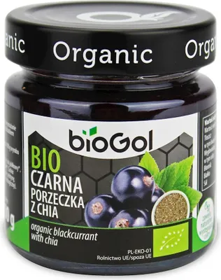 Zdjęcie produktu dla MUS CZARNA PORZECZKA Z CHIA200 g - BIOGOL