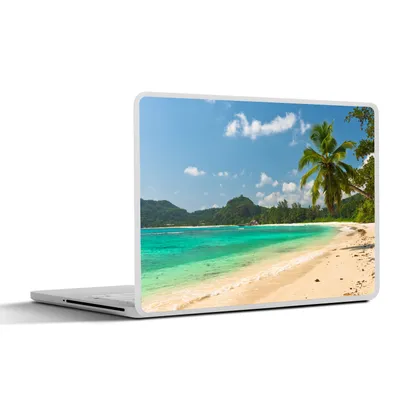 Produktbild von MuchoWow® Laptop Aufkleber Sticker Cover Tropisch - Wasser - Blau 30x22 cm - Laptop-Sticker