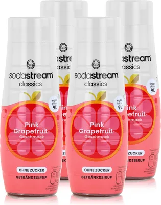 Produktbild von SodaStream Getränke-Sirup ohne Zucker Pink Grapefruit 440ml (4er Pack)