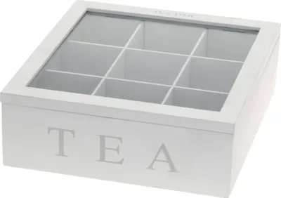 Zdjęcie produktu dla Drewniana herbaciarka TEA, 9 przegródek