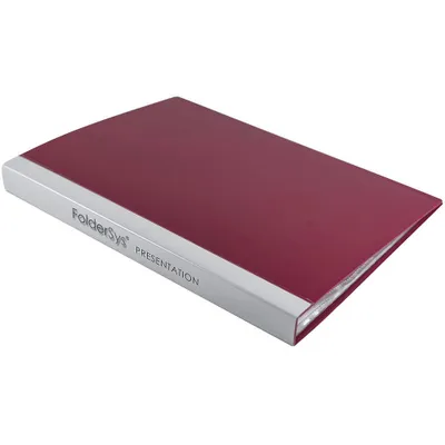 Image de FolderSys® 25003-88 Livret de présentation bordeaux avec 30 pochettes