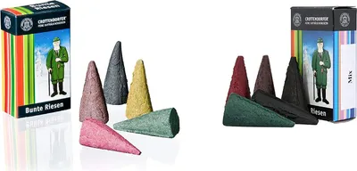 Produktbild von Crottendorfer Räucherkerzen Bunte Mischung / Mix - XXL Räucherkerzen - Inhalt jeweils 5 Stück - 1534 2er
