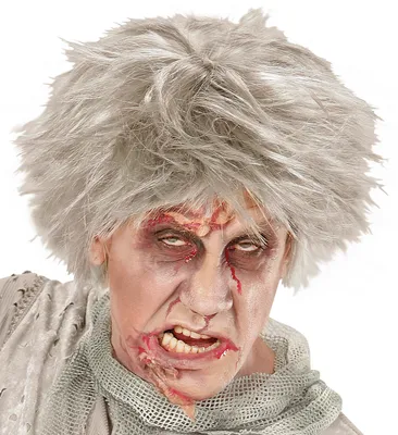 Produktbild von Perücke Zombie Andy grau Halloween