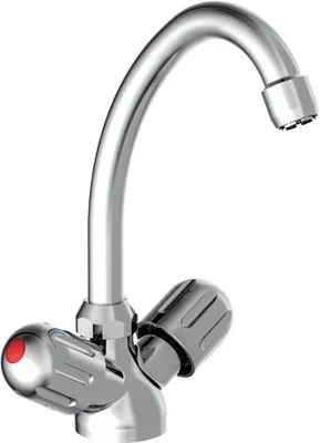 Produktbild von SCHÜTTE Küchenarmatur PERUZZI, Niederdruck Armatur Küche, schwenkbarer Wasserhahn Küche, Mischbatterie Küche