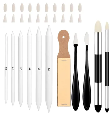 Produktbild von 31-teiliges Radierstift- und Papierwischer-Set für Künstler