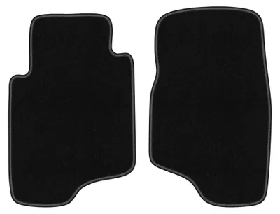 Produktbild von Velours-Fußmatten Vorne für Mitsubishi Pajero II 1991-1999 (Geländewagen) – 2-tlg, Schwarz, passgenau – Wielganizator BASIC