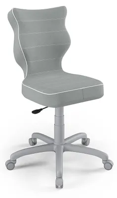 Obrázok produktu pre Kreslo pre deti a tínedžerov, ergonomická stolička k písaciemu stolu, vhodné pre výšku 159-188 cm, farba: svetlosivá (jasminová), model 03