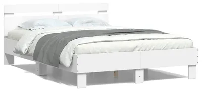 Obrázok produktu pre vidaXL Rám postele s čelom biely 120x190 cm materiál na báze dreva