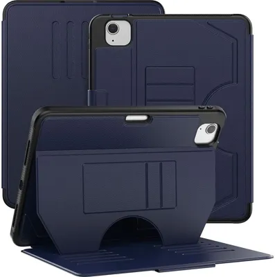 Produktbild von Mobigear Magnetic Folio iPad Pro 11 Zoll (2020) Hülle Klapphülle + Stifthalter - Marineblau