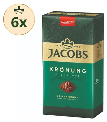 Produktbild von JACOBS Filterkaffee Krönung Röstkaffee gemahlen klassich 6 x 500 g